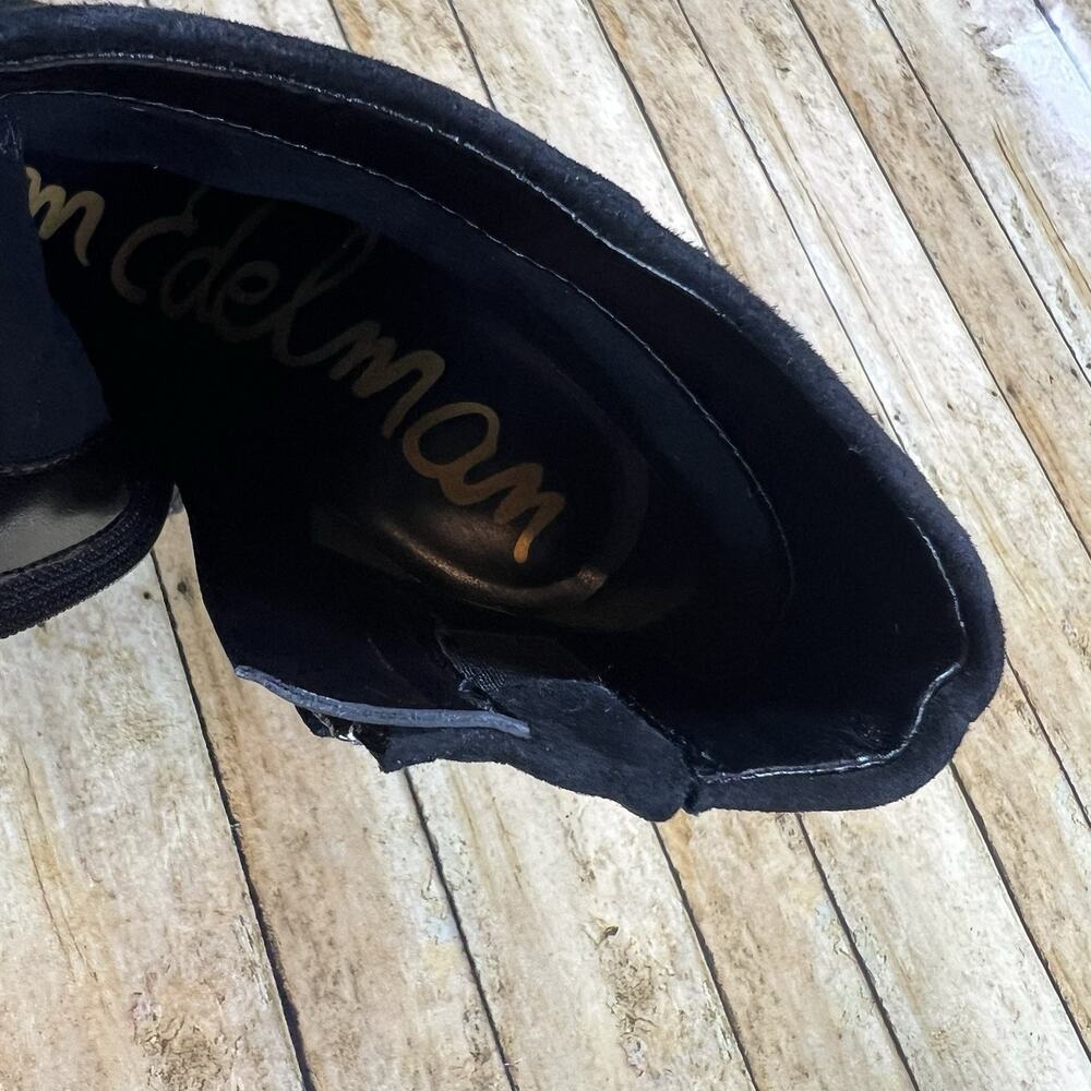 Sam Edelman Saige Black Suede Casual Comfort Ankle Booties Women’s Size 6 M - Picture 11 of 11